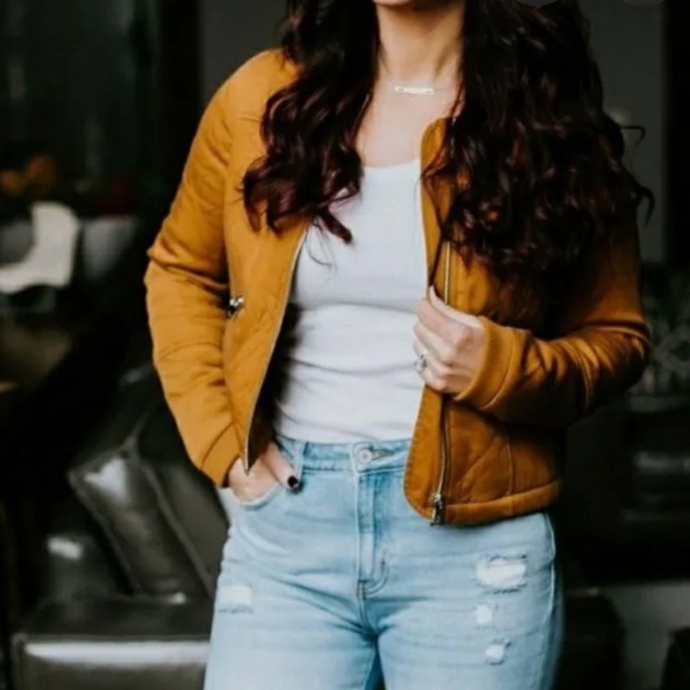 Lily & Lottie quilted bomber jacket